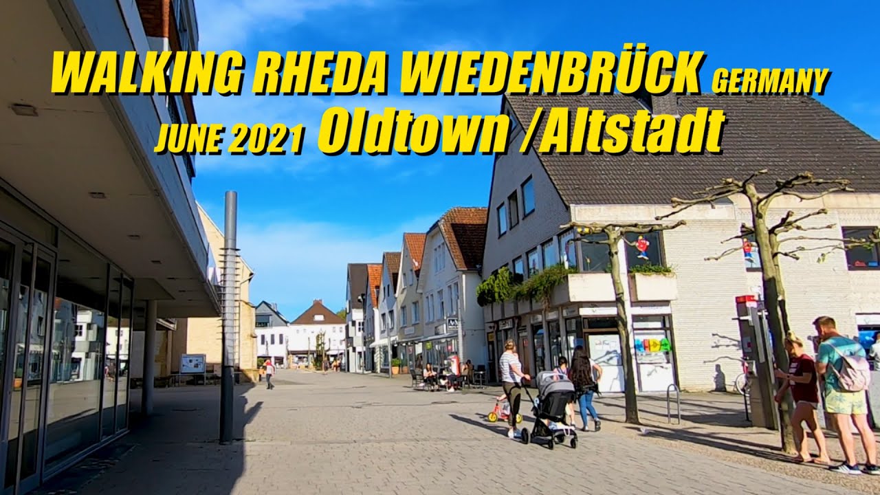 Walking RHEDA WIEDENBRÜCK (Germany) Shopping Street !! Spaziergang Rheda Wiedenbrück Innenstadt !!