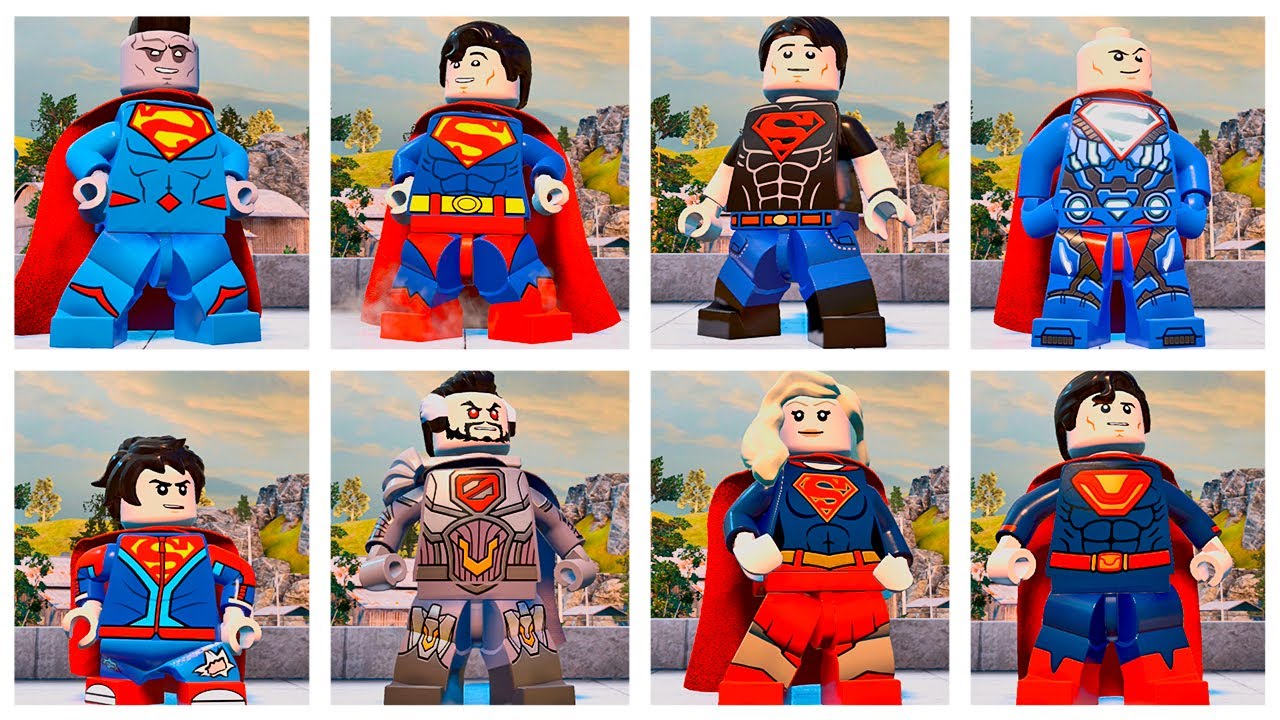 LEGO DC Super Villains TODOS OS PERSONAGENS SUPERMAN