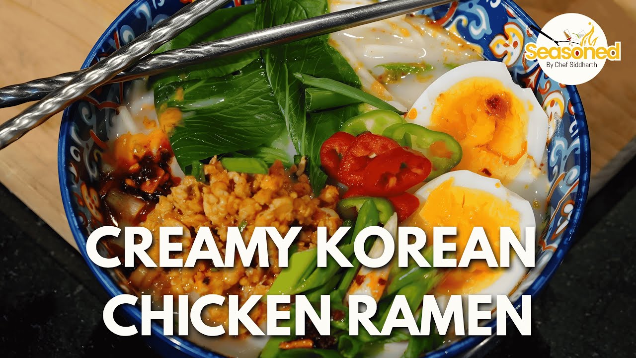 Creamy Korean Ramen | Instant Noodles Upgrade 🍜 | Easy Comfort Bowl | #seasonedbysiddharth