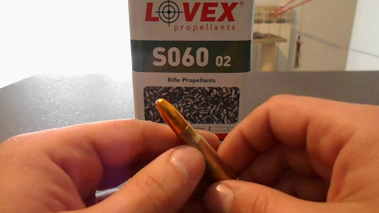 Ricarica 7,62x39 Russian con Lovex S060