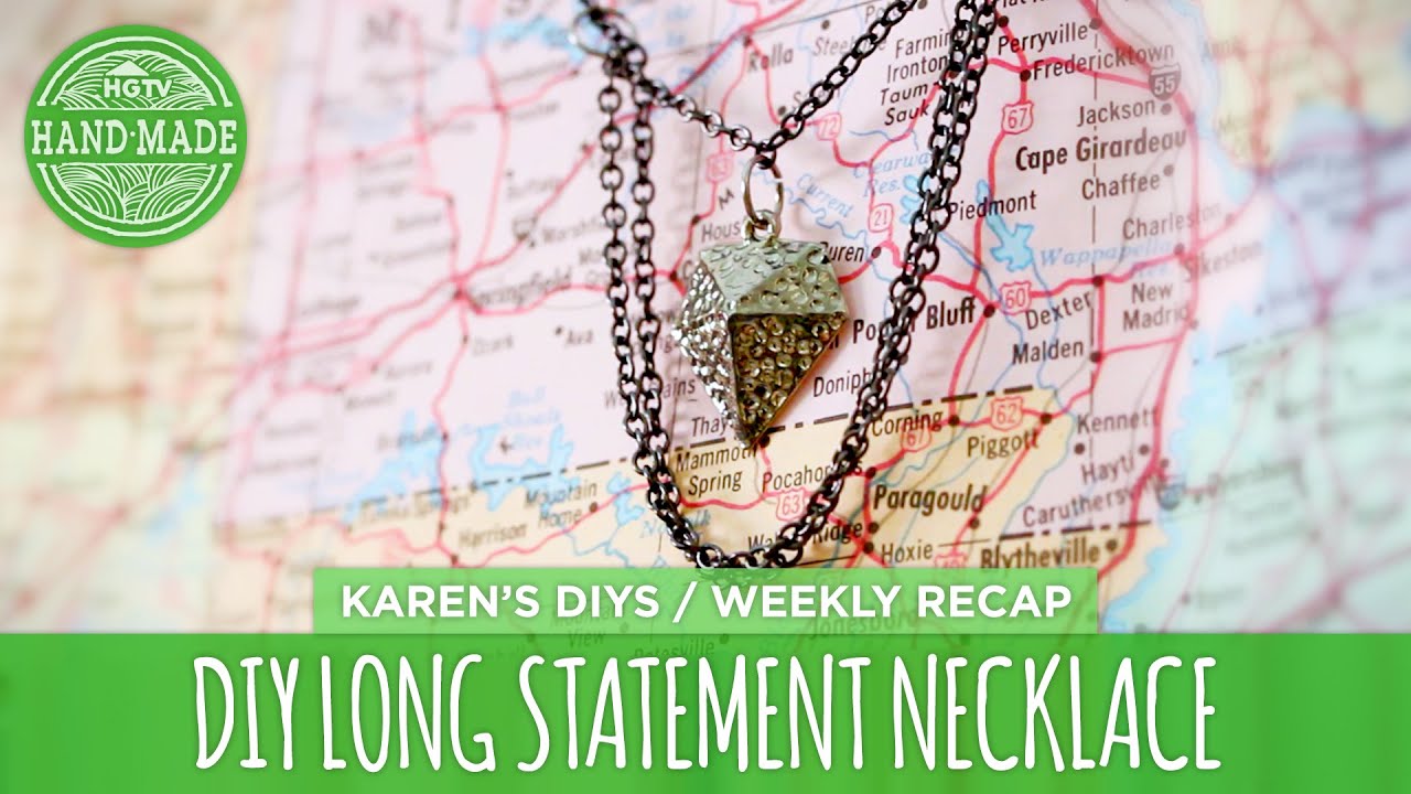 DIY Long Statement Necklace - HGTV Handmade