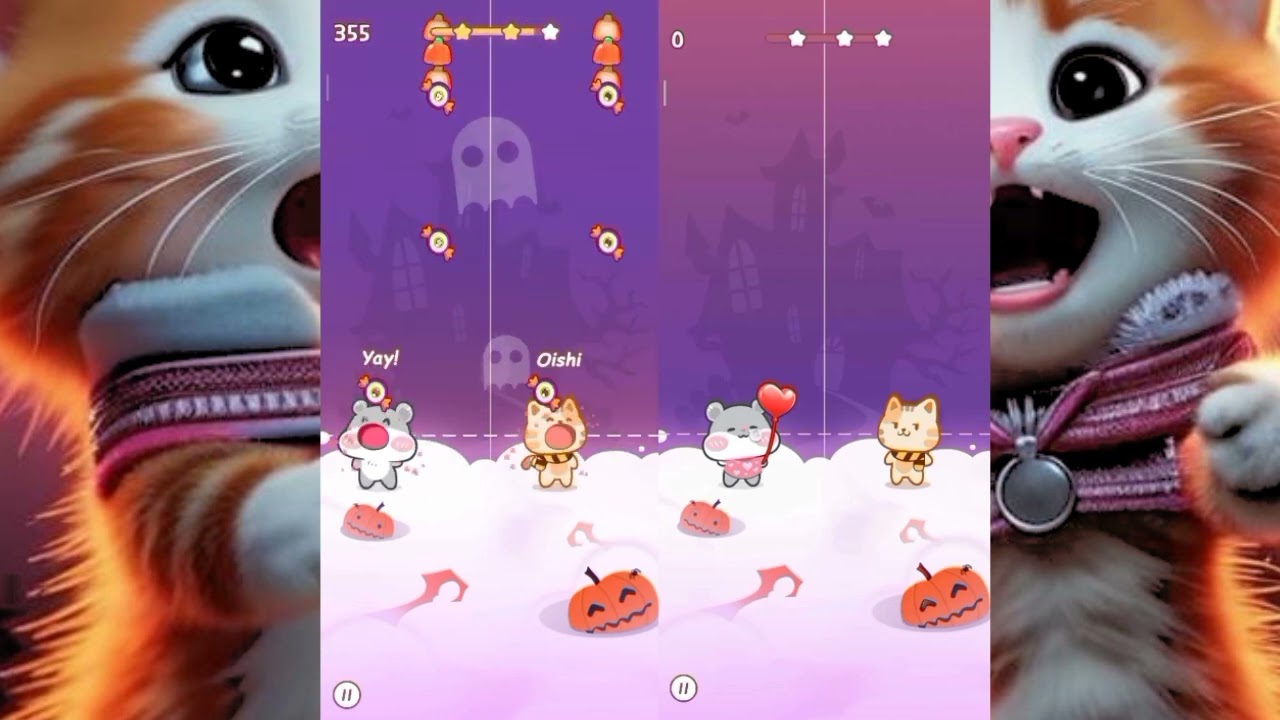 Duets of two friends, kawaii music 