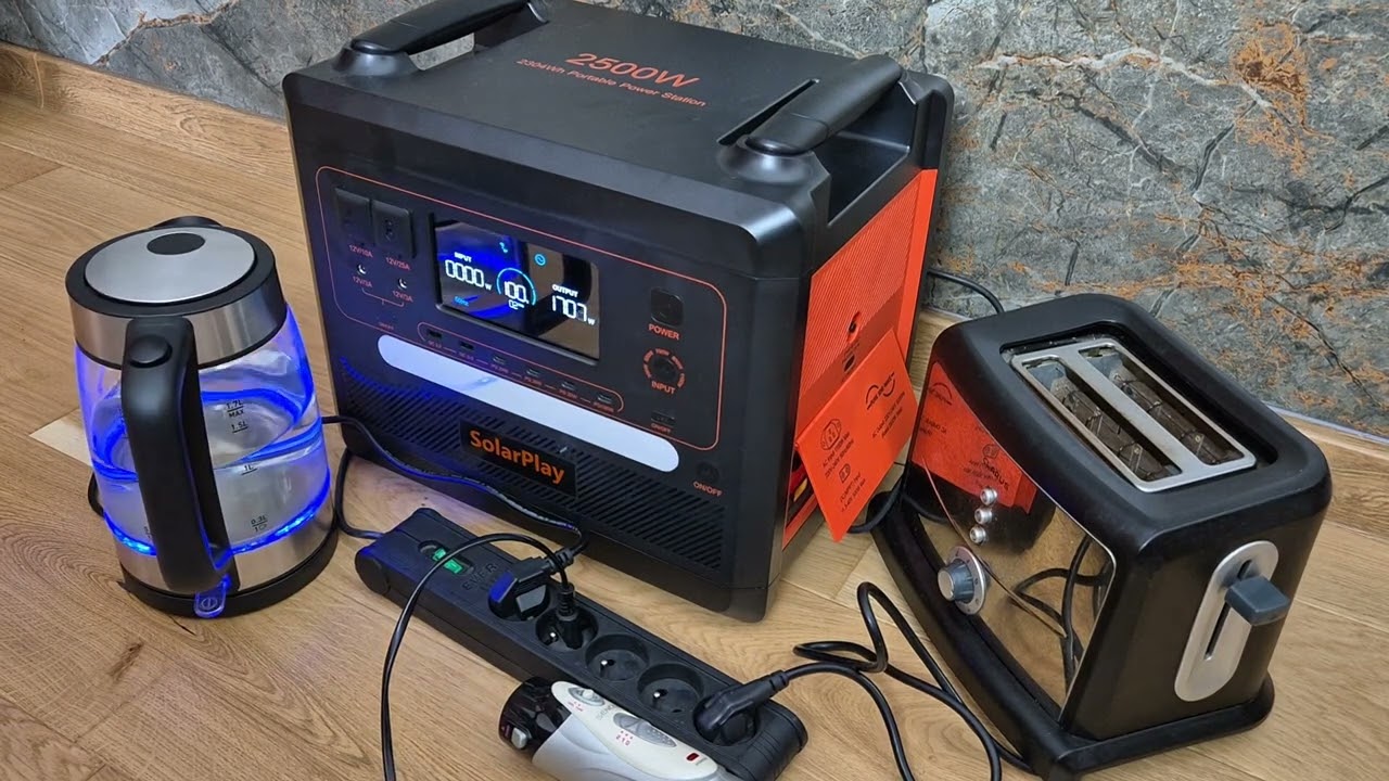 SOLARPLAY 2500 W, 2304Wh, 230V - domowa elektrownia solarna, magazyn energii