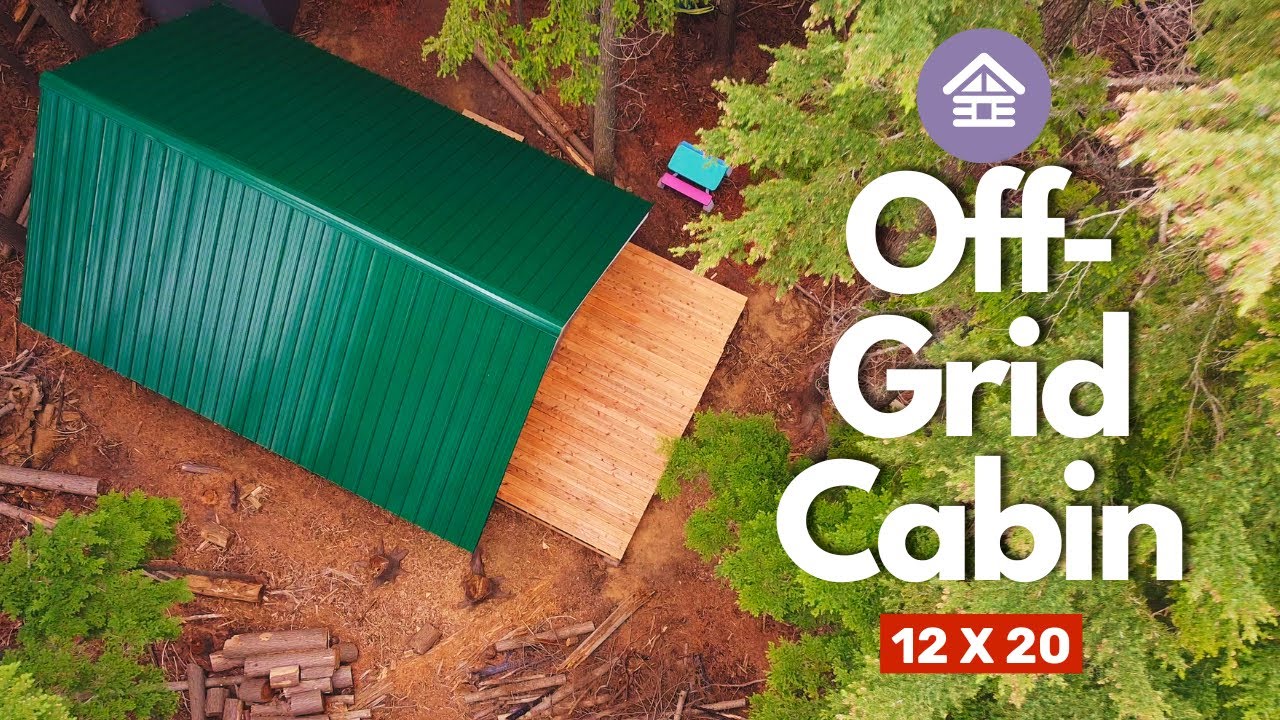 Building a Tiny Off-Grid Cabin: 3-Year Time-Lapse (12x20 Mountain Cabin)
