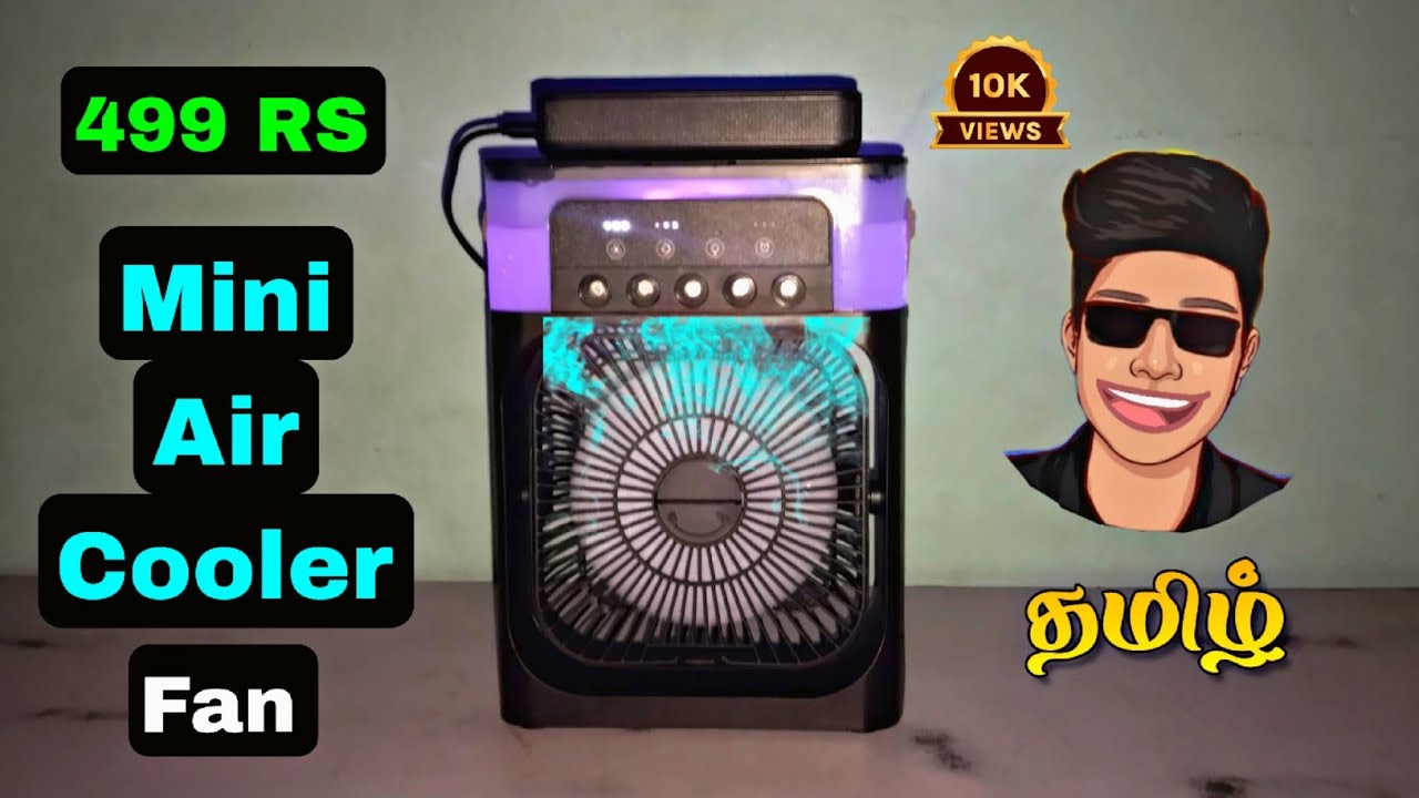 🥶 Mini Air Conditioner Fan - Cheap Air Cooler Fan unboxing and review In Tamil