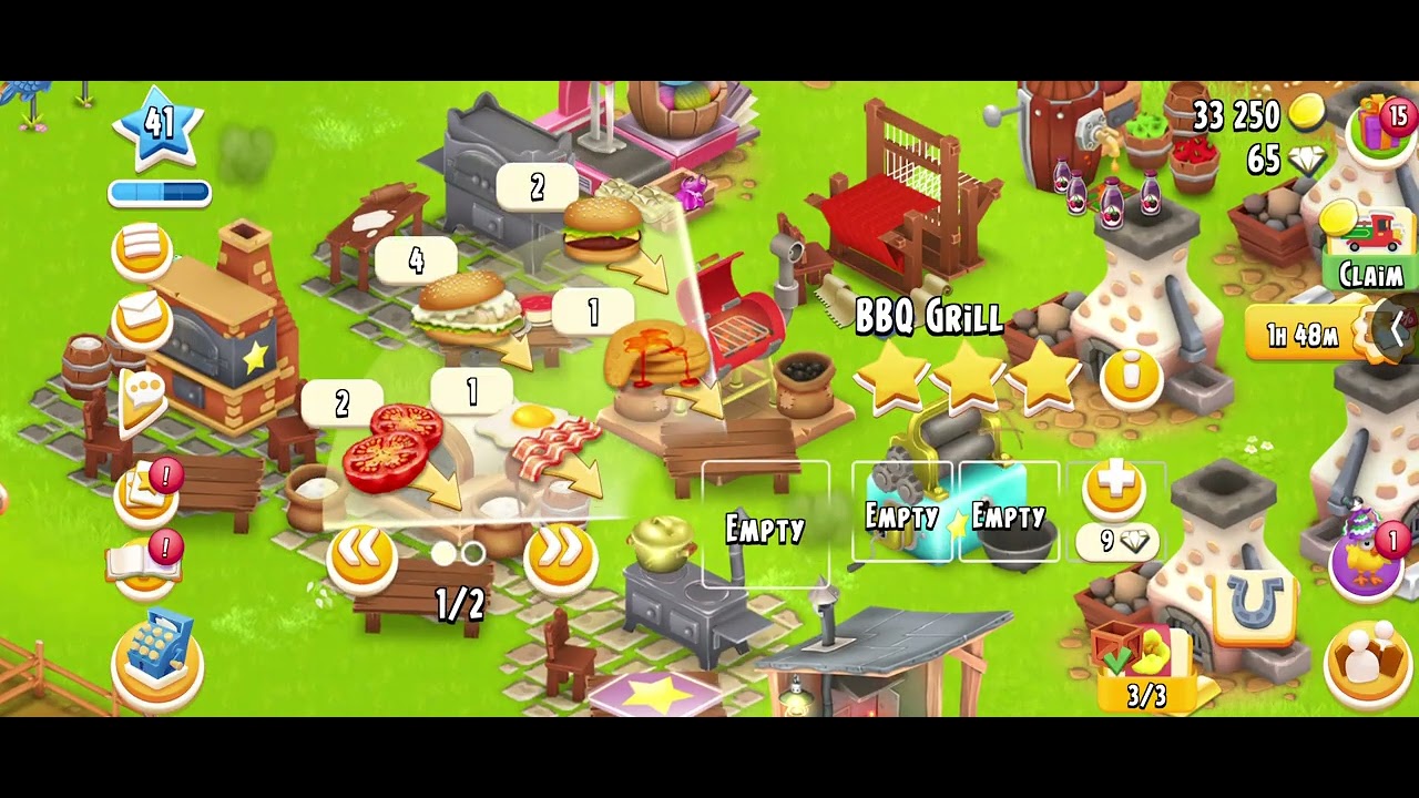 Satisfying Hay day Harvesting!