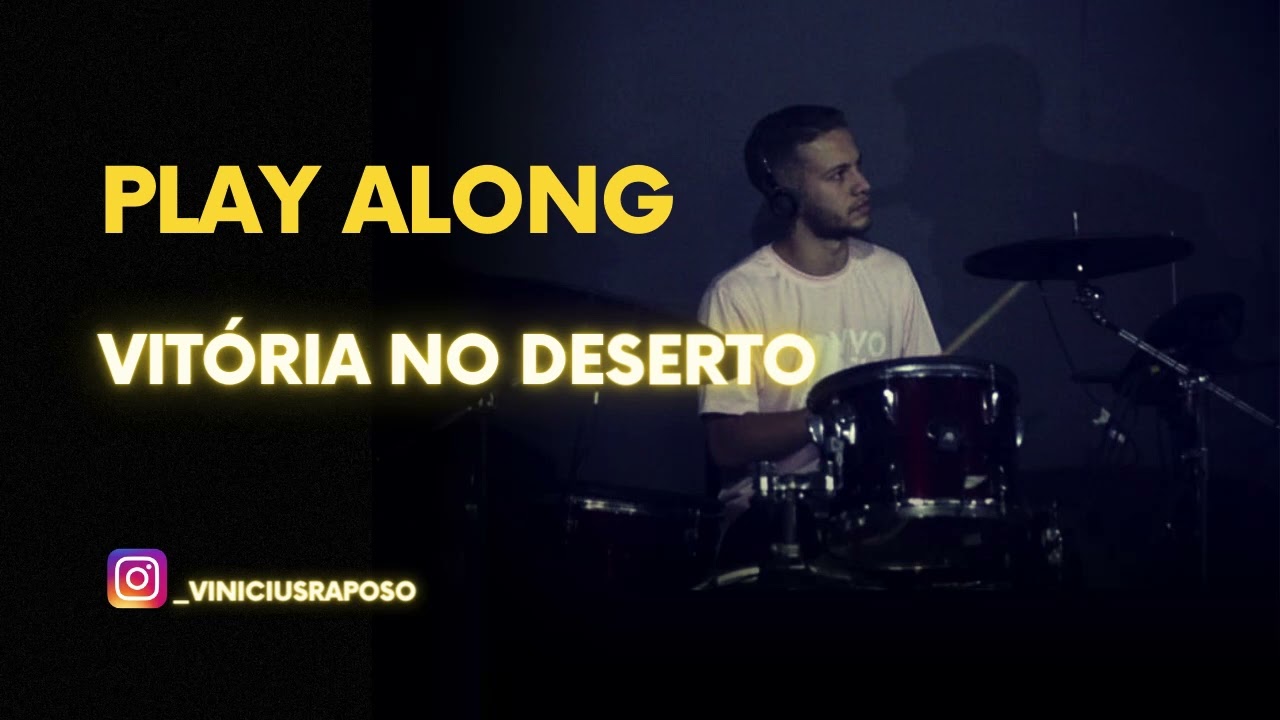 Vitória No Deserto - Play Along Gospel - Sem Bateria #playalong #drummer #aula