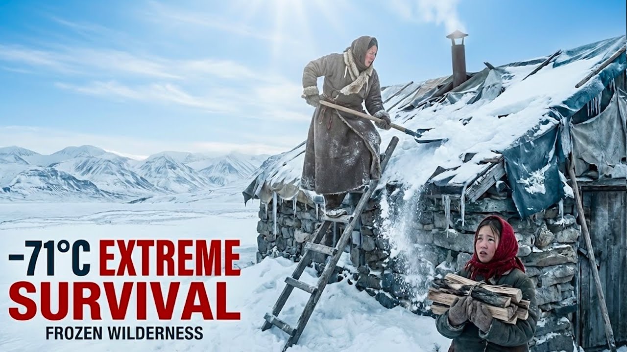 Widow & Daughter vs. -50°C: Survival In Frozen Mountains | Yakutia Survival