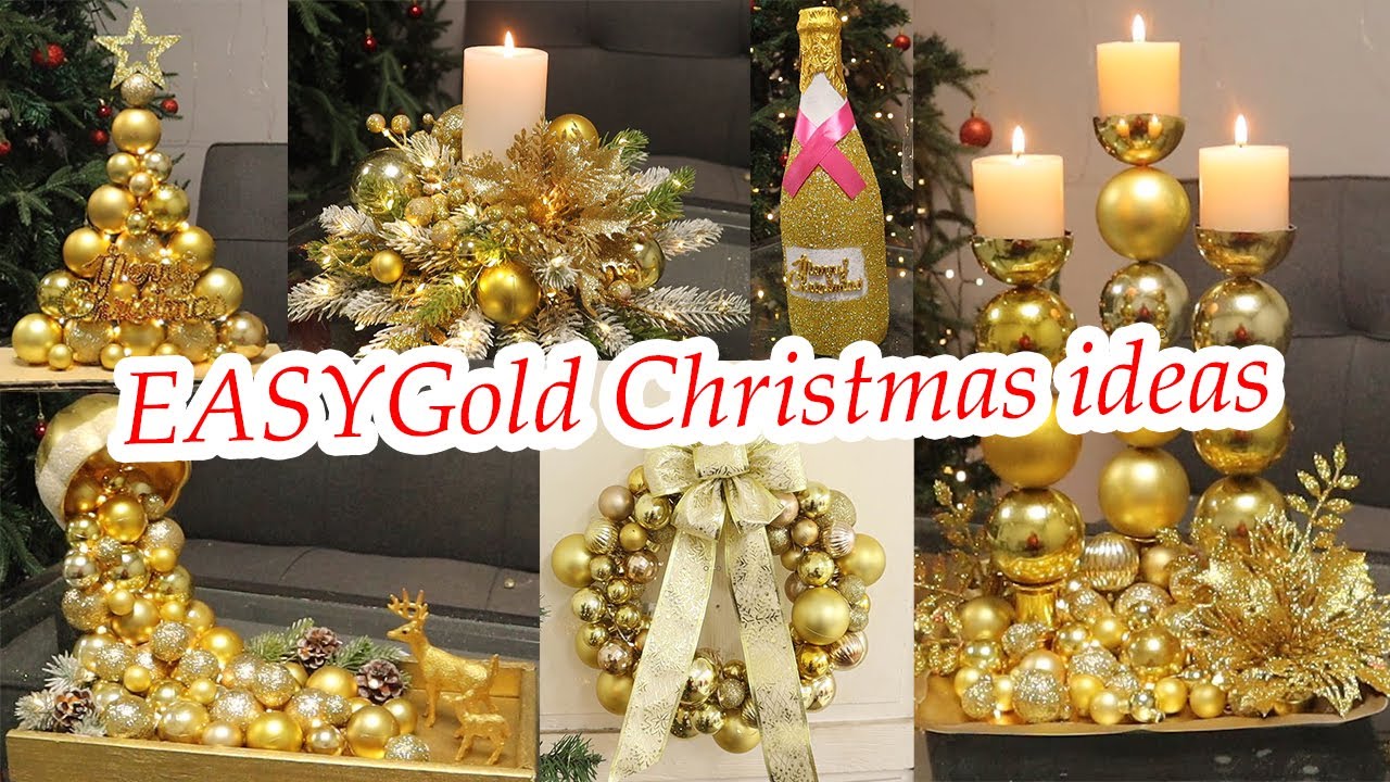 Golden Christmas DIYs you can make in minutes