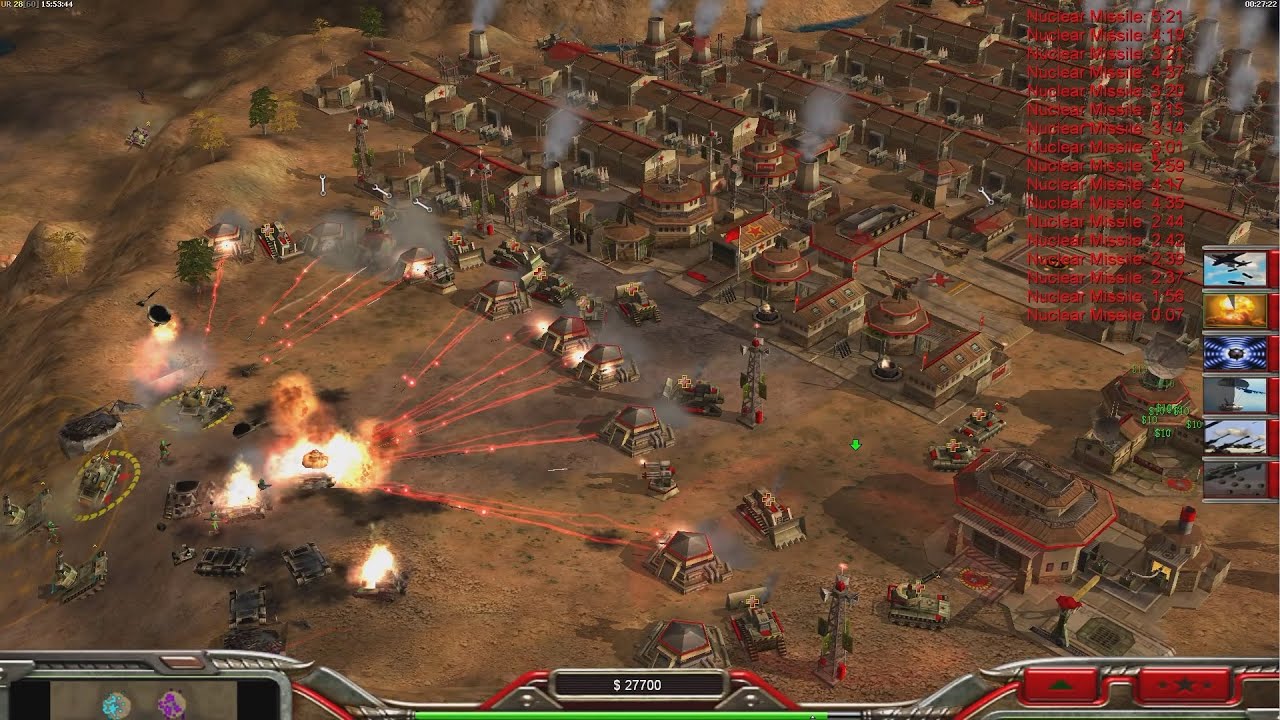 CHINA Tank vs 7 CHINA Tank - Command & Conquer Generals Zero Hour HARD Gameplay