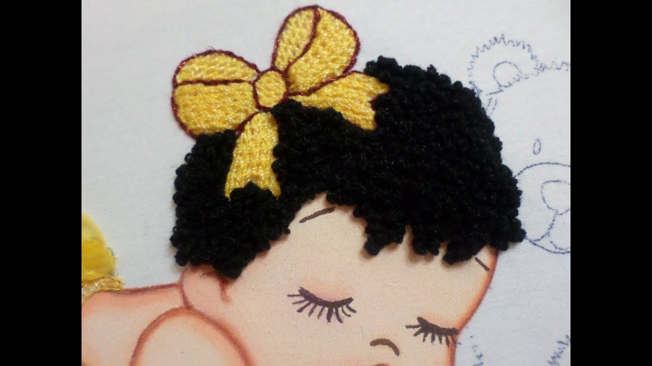 Bordado Fantasía Cabello Bebe
