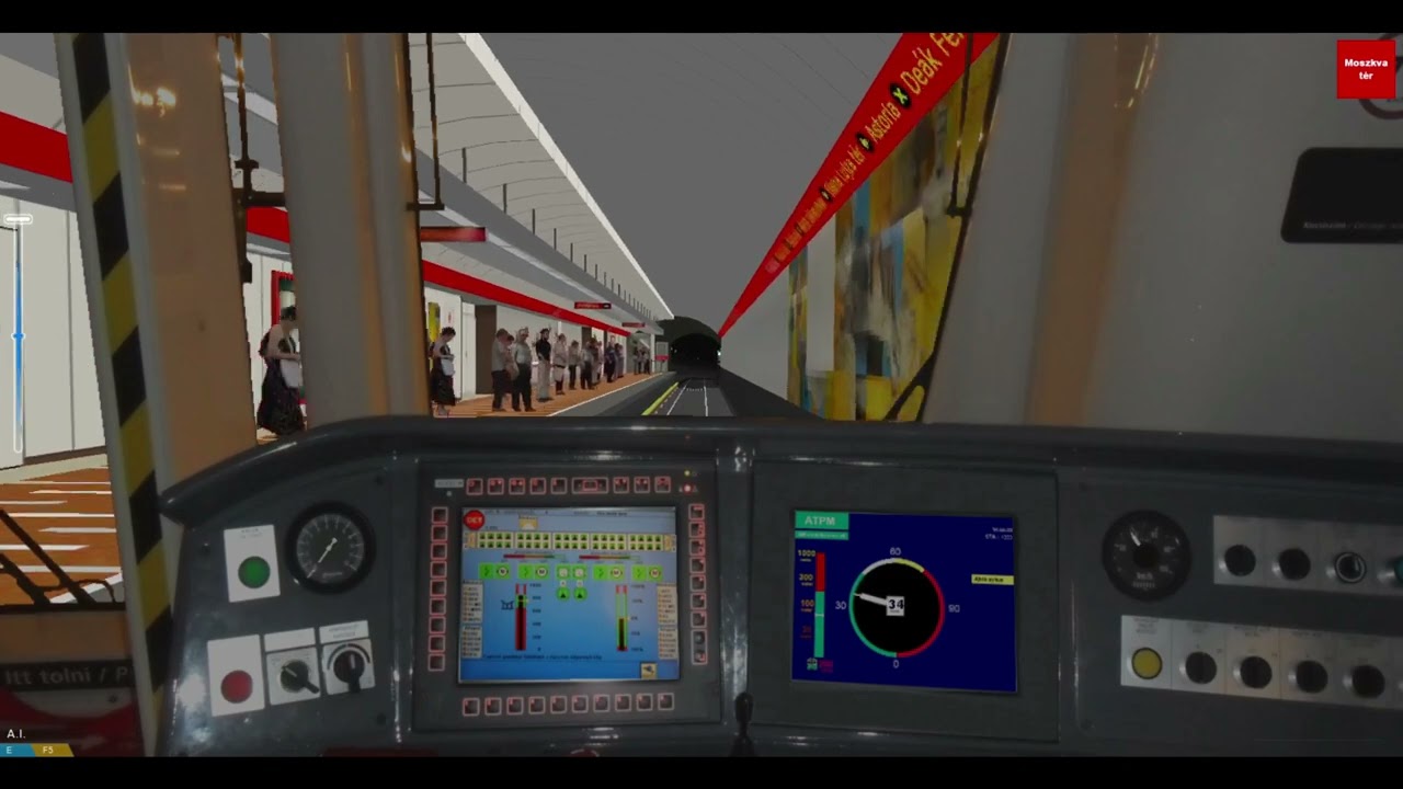 BKK OPEN BVE M2  éjszakai metrózás  Deák-Déli-Déli-Deák viszonylatban