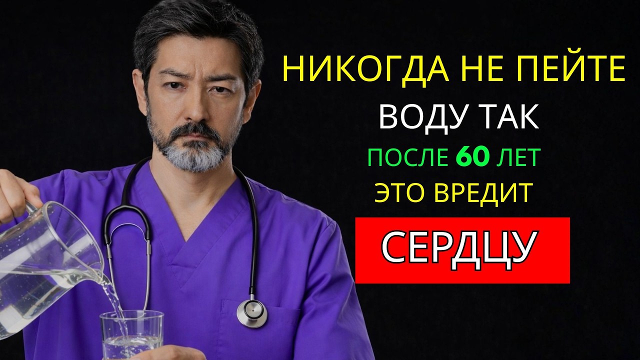 Кардиологи ПРЕДУПРЕЖДАЮТ: Никогда не пейте воду таким образом после 60 лет
