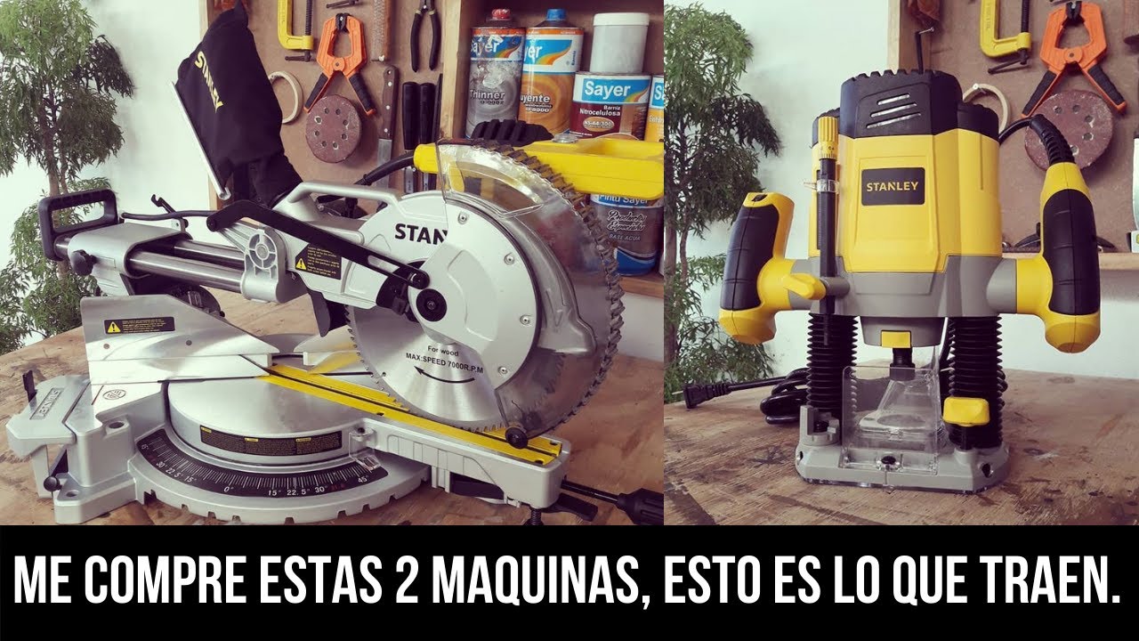 Sierra Ingletadora STANLEY DESLIZANTE SM18 / Router SRR1200, esto es lo que tienen.