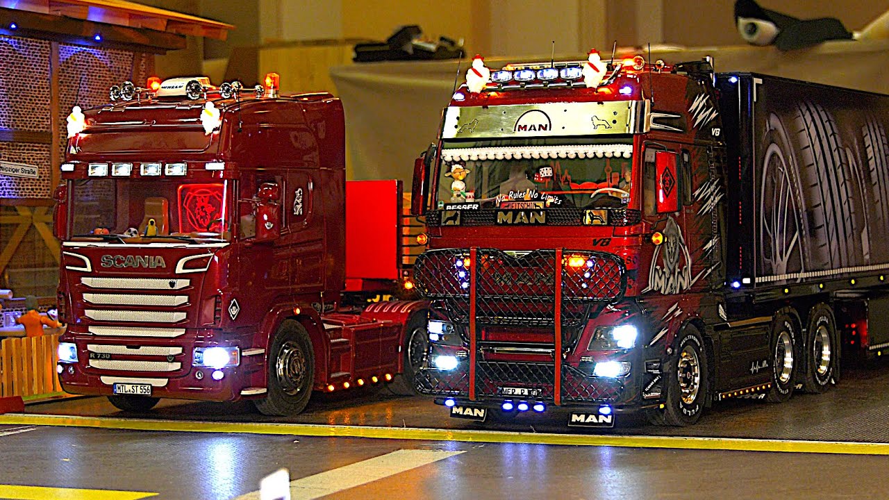 RC Trucks Cars Scania Mercedes Benz MAN IFA W50 LKW / Modellbau-Ausstellung Chemnitz Kraftwerk 2023
