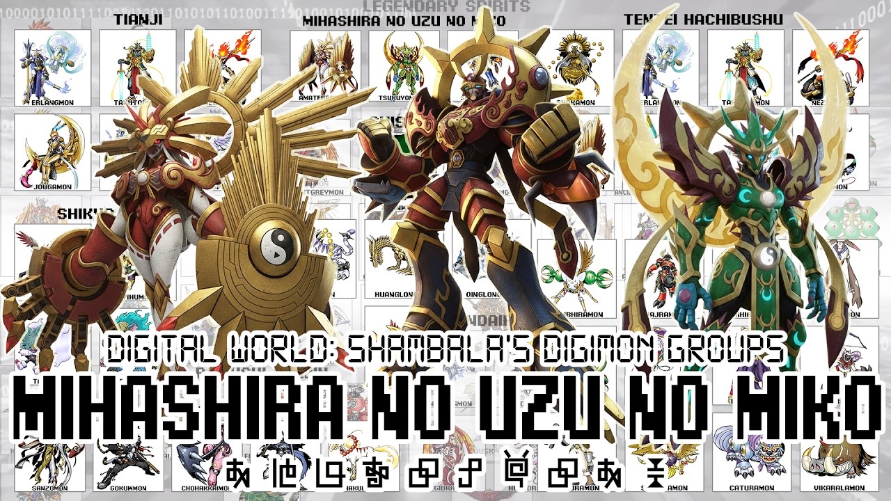Digital World: Shambala's Digimon Groups &middot; Mihashira no Uzu no Miko