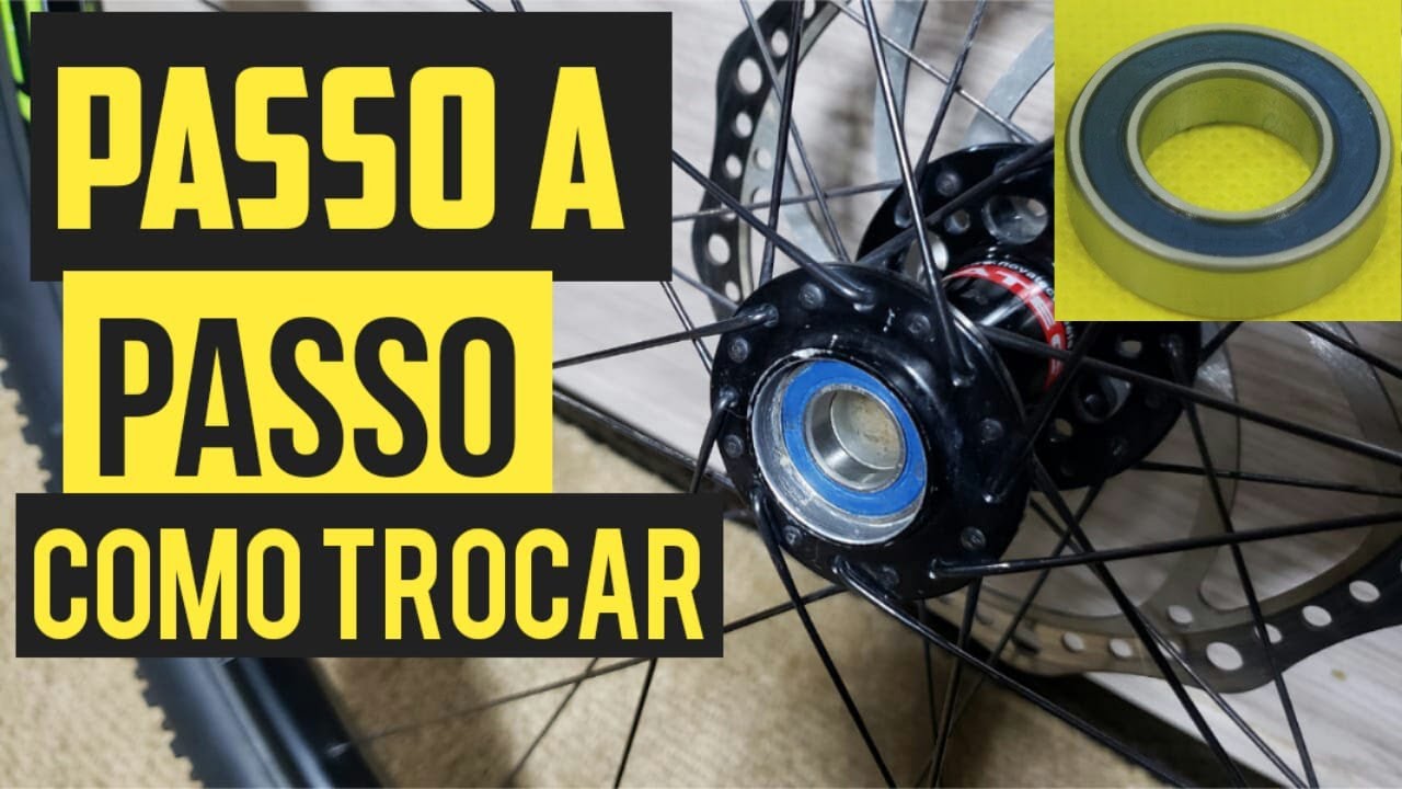 COMO TROCAR ROLAMENTO ROLIMÃ DO CUBO DIANTEIRO DA BICICLETA CUBO NOVATEC E OUTROS 15MM EIXO PASSANTE