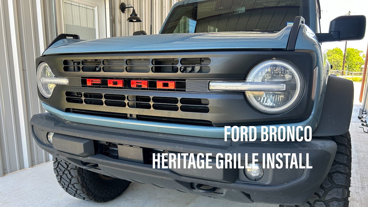 Ford Bronco Heritage Grille Install