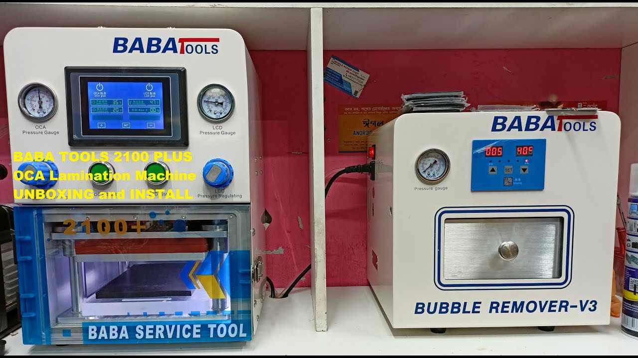 BABA Tools 2100 Plus OCA Lamination Machine Unboxing and Install
