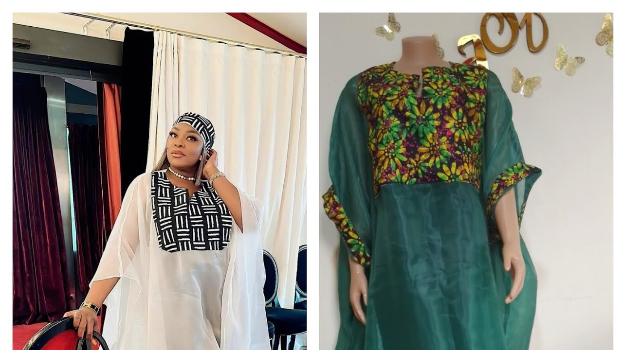How To Cut a Beautiful Organza Kaftan