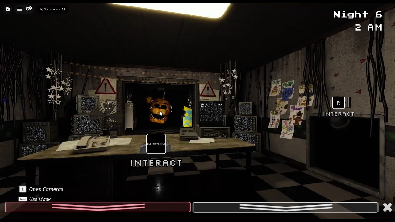 Roblox- FNAF Co-op: FNAF 2 | Night 6 [SOLO]