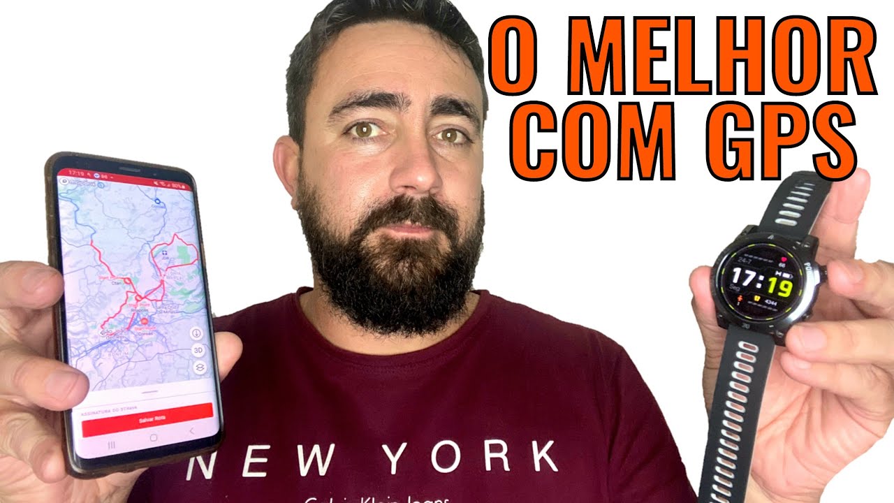MELHOR SMARTWATCH BARATO COM GPS E SINCRONIZA&Ccedil;&Atilde;O NO STRAVA -130 MODOS ESPORTIVOS, 5ATM, BAR&Ocirc;METRO E+
