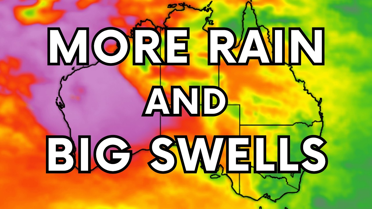 Storms Across NT & QLD | Offshore Low Bringing Large Swells to WA & NSW