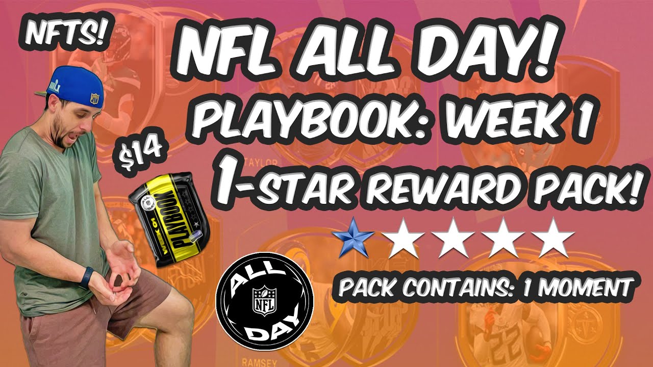 NFL ALL DAY - Week 1 Playbook One STAR NFT Reward Pack Reveal!