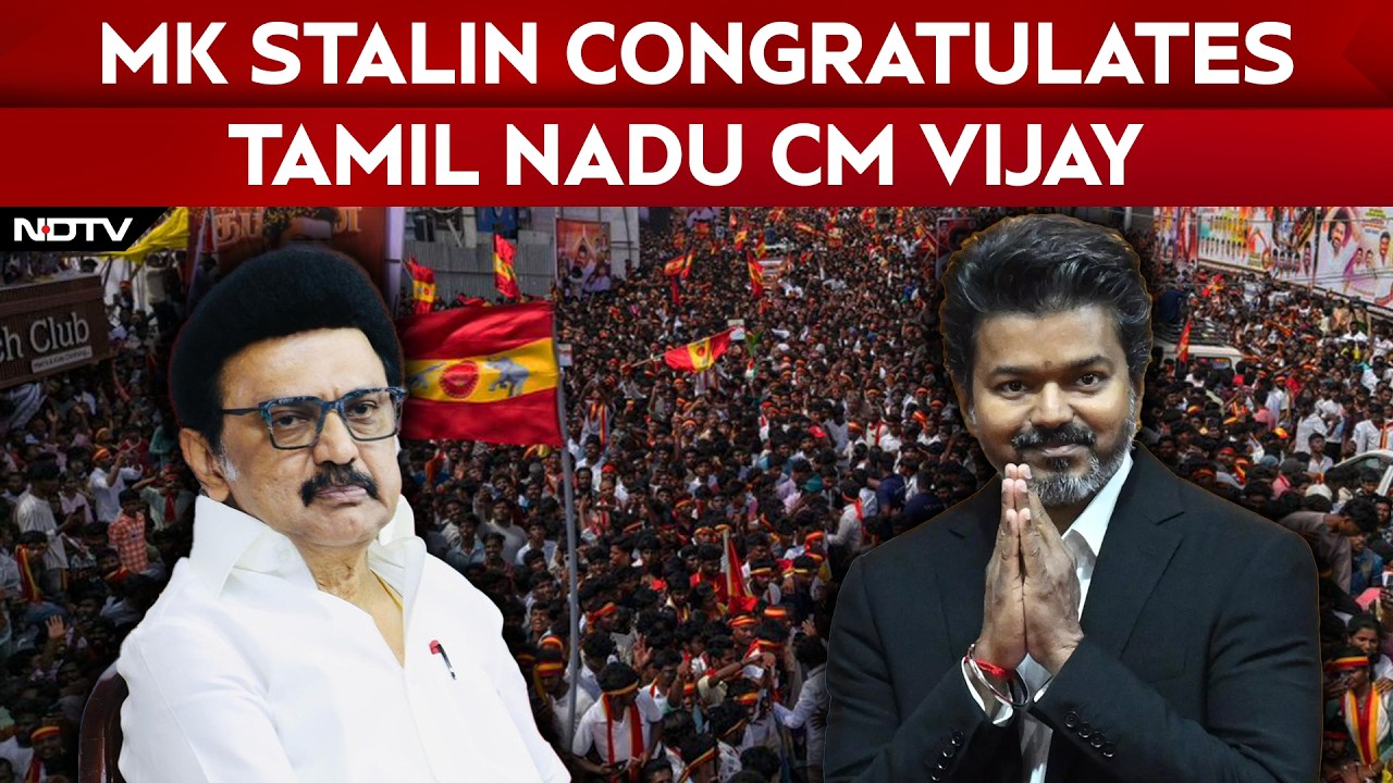 Vijay Latest News | DMK Chief Stalin Congratulates Tamil Nadu&rsquo;s New CM TVK Chief &lsquo;Thalapathy&rsquo; Vijay