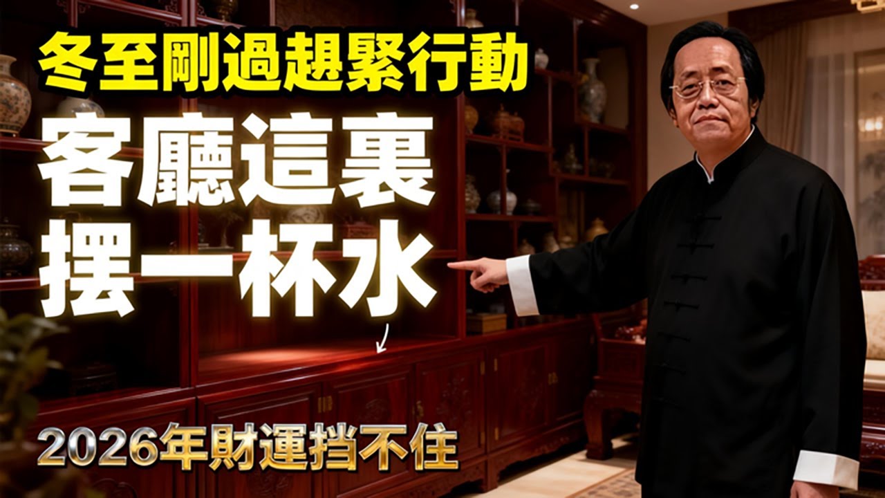 2026年想發財不用買魚缸！倪海廈洩密：客廳擺這“一杯水”，財運擋都擋不住！