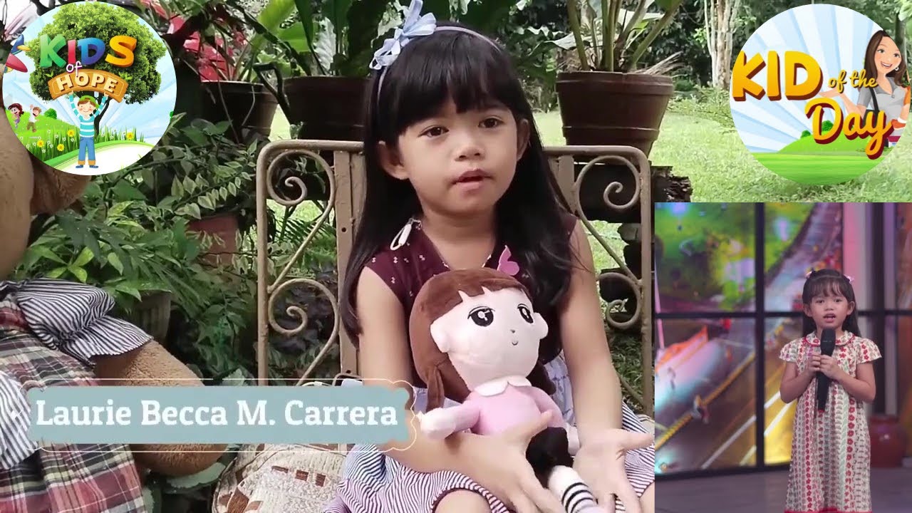 Laurie Becca M.  Carrera   -  Kid of the Day