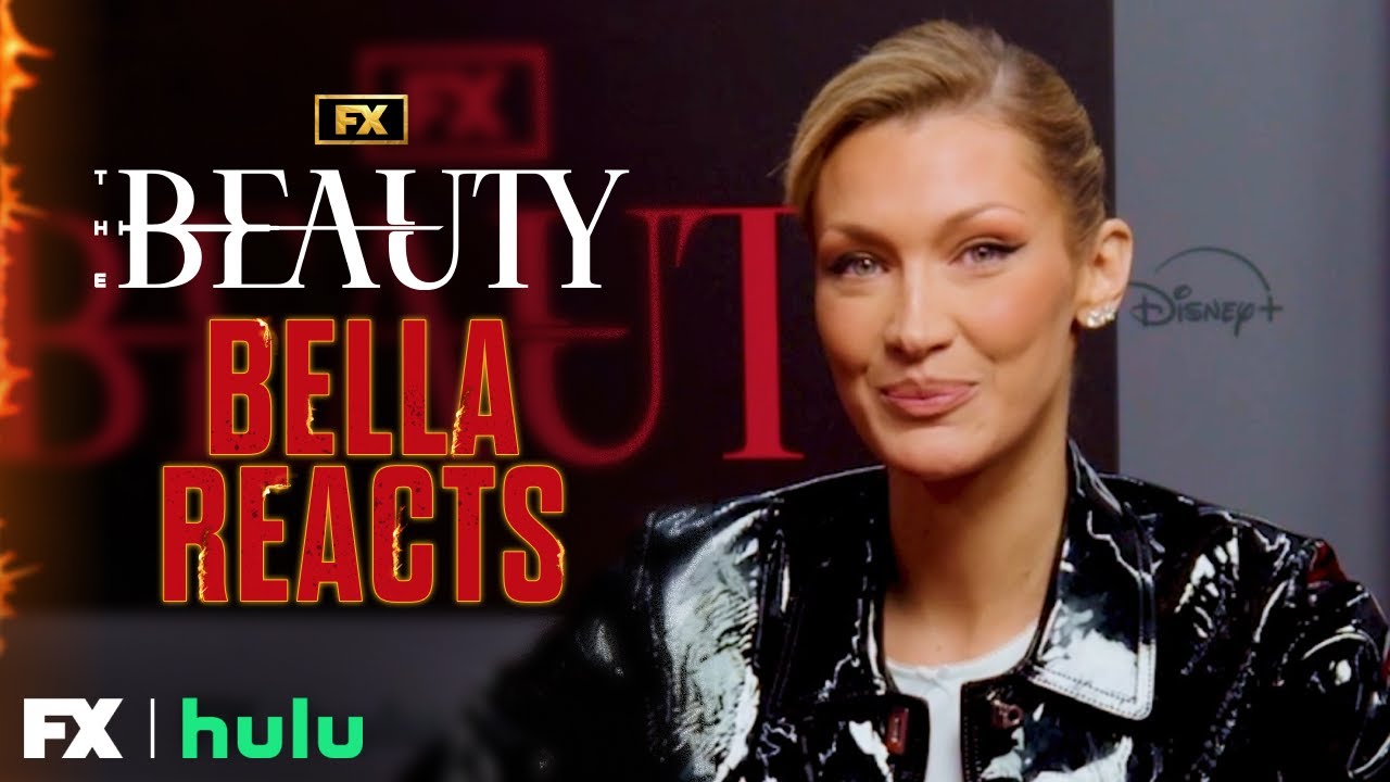 Bella Hadid Reacts To Her Opening Scene | The Beauty | FX