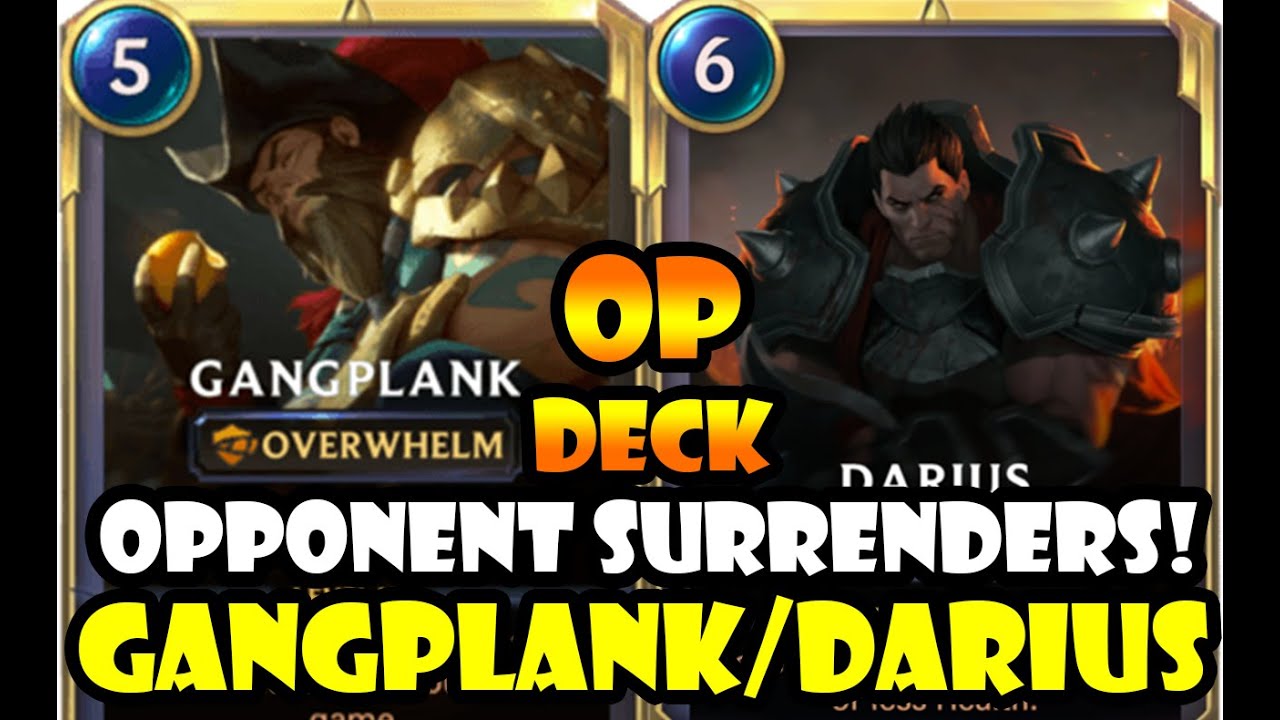 Gangplank Deck | Darius Deck | 100% win rate | Legends of Runeterra Deck | Lor