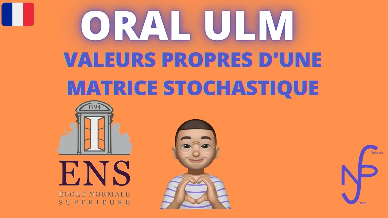 Ulm MP - Valeurs propres d'une matrice stochastique - Algèbre Linéaire - Exercice Oral