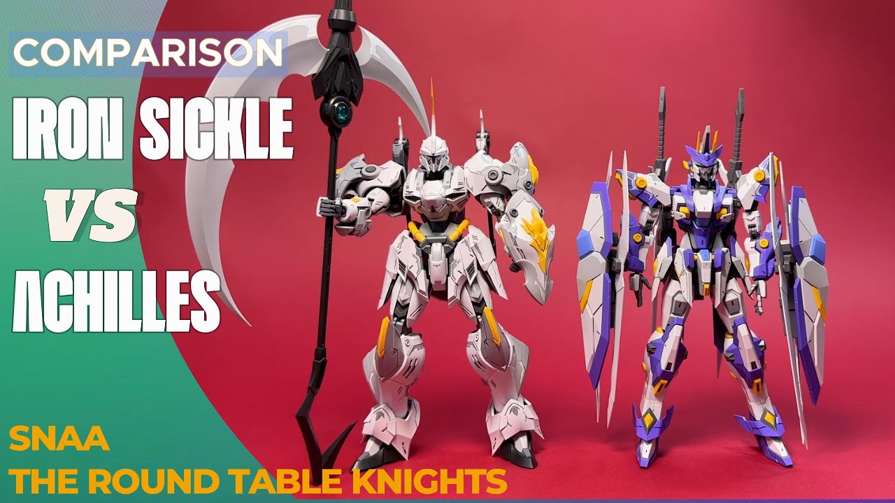 IRON SICKLE & ACHILLES | SNAA | COMPARISON | BE 1/144 SCALE