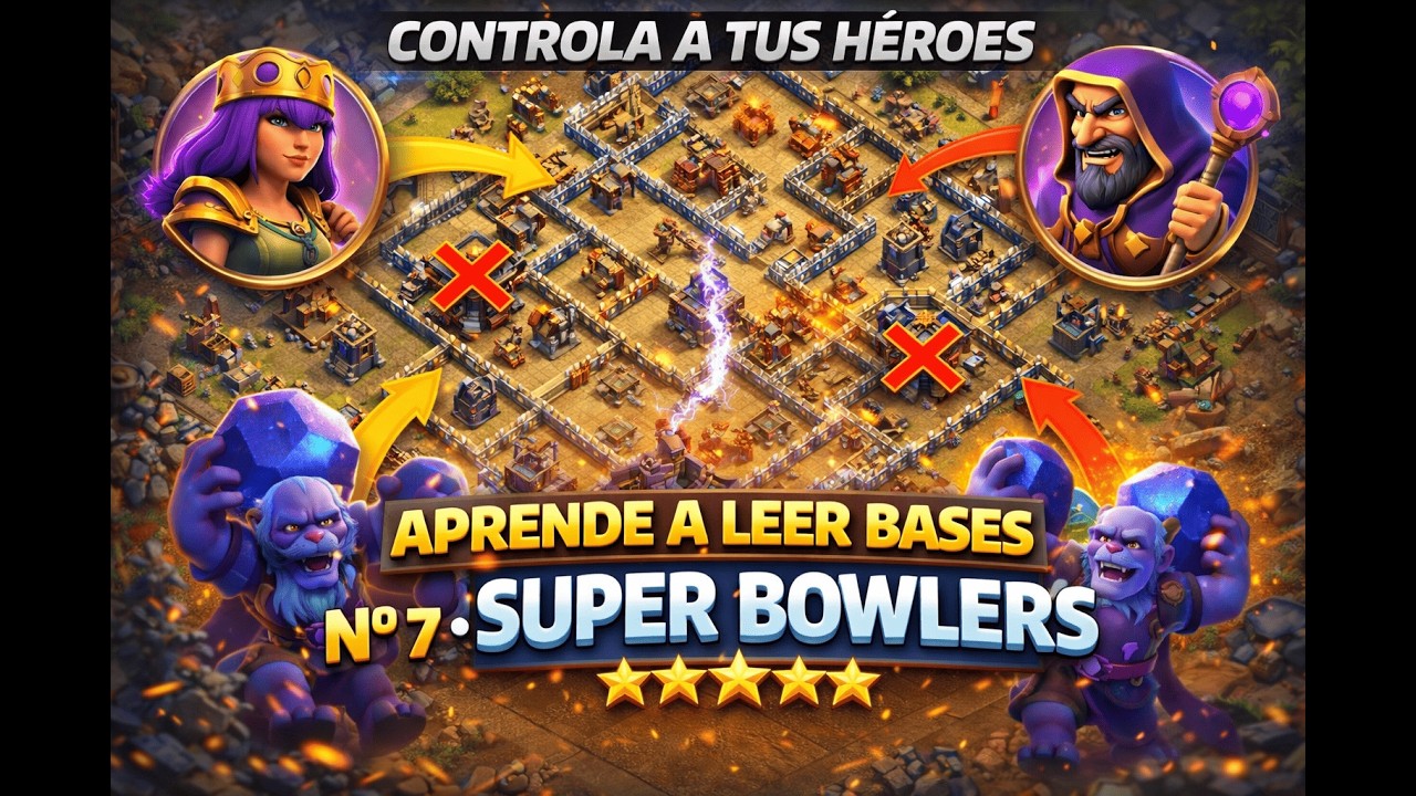 Aprende a leer bases #7: Super Bowlers | Bola de Centinela para PLENO (Clash of Clans)