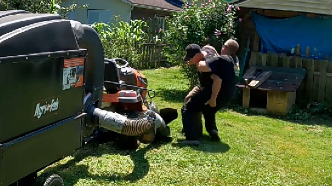 CONFRONTED and ATTACKED while mowing Elderly Lady's overgrown Lawn