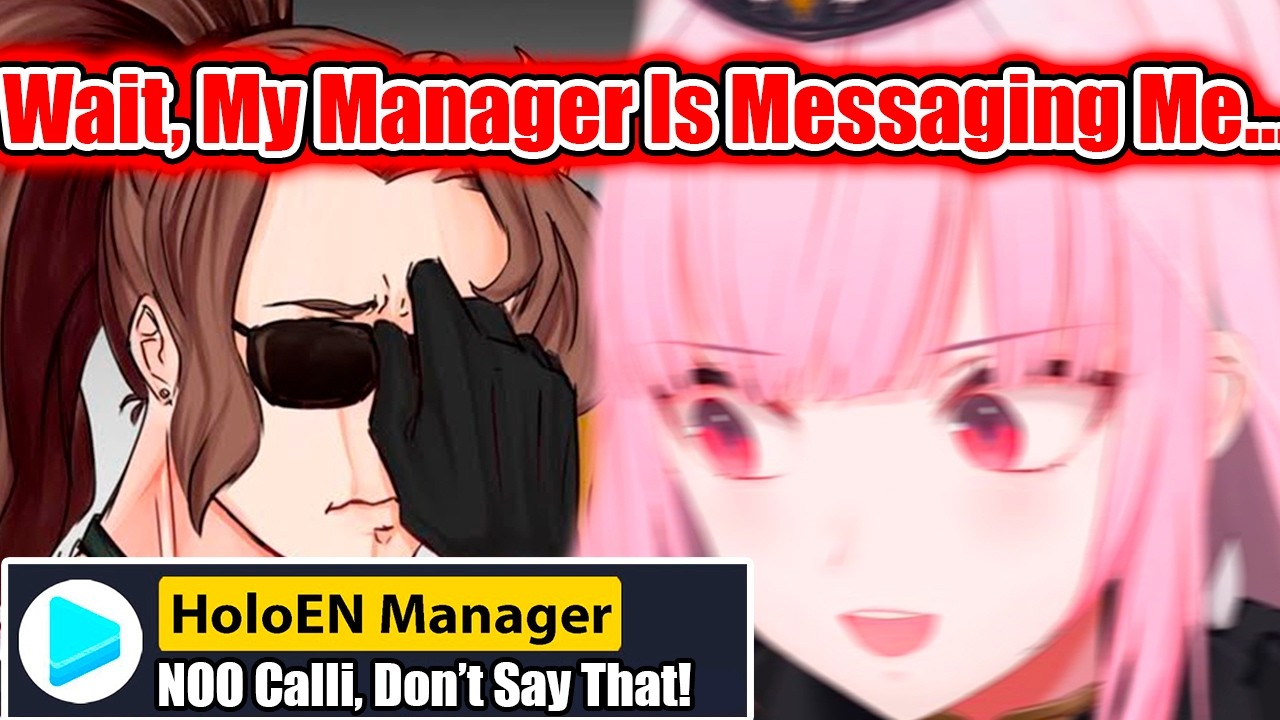 Calli’s Manager Messages Her Mid-Stream To Stop Her From Saying Something Wrong About Her Merch