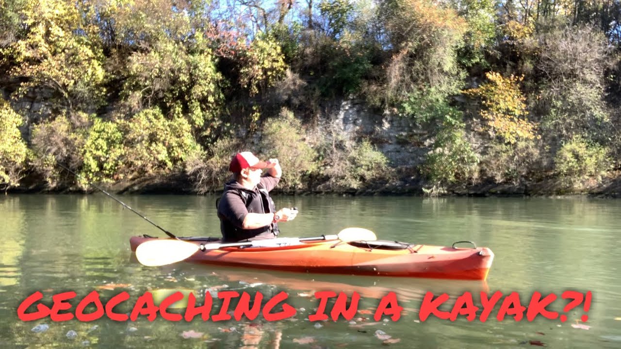 Geocaching in a kayak on the Erie Canal