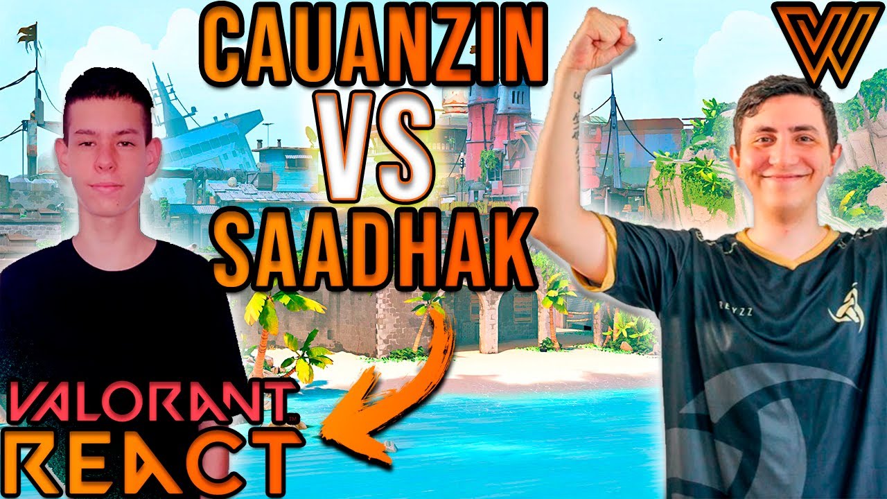 Cauanzin vs Saadhak - QUAL ROUND FOI MAIS BONITO?! | VALORANT React