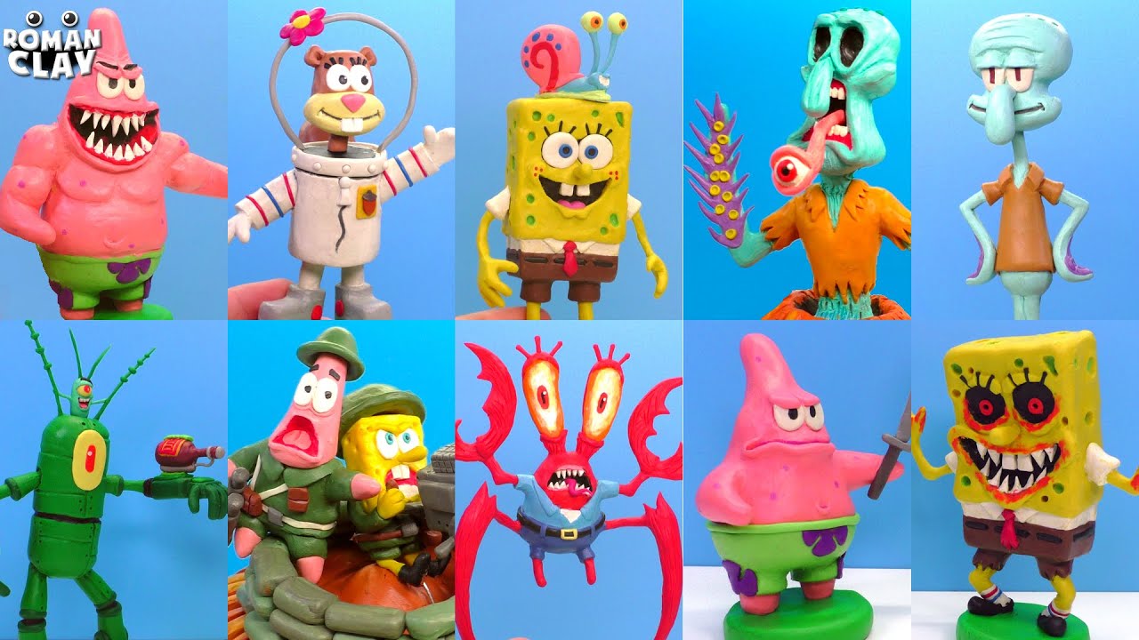 All SpongeBob characters with Clay ► Roman Clay Tutorial