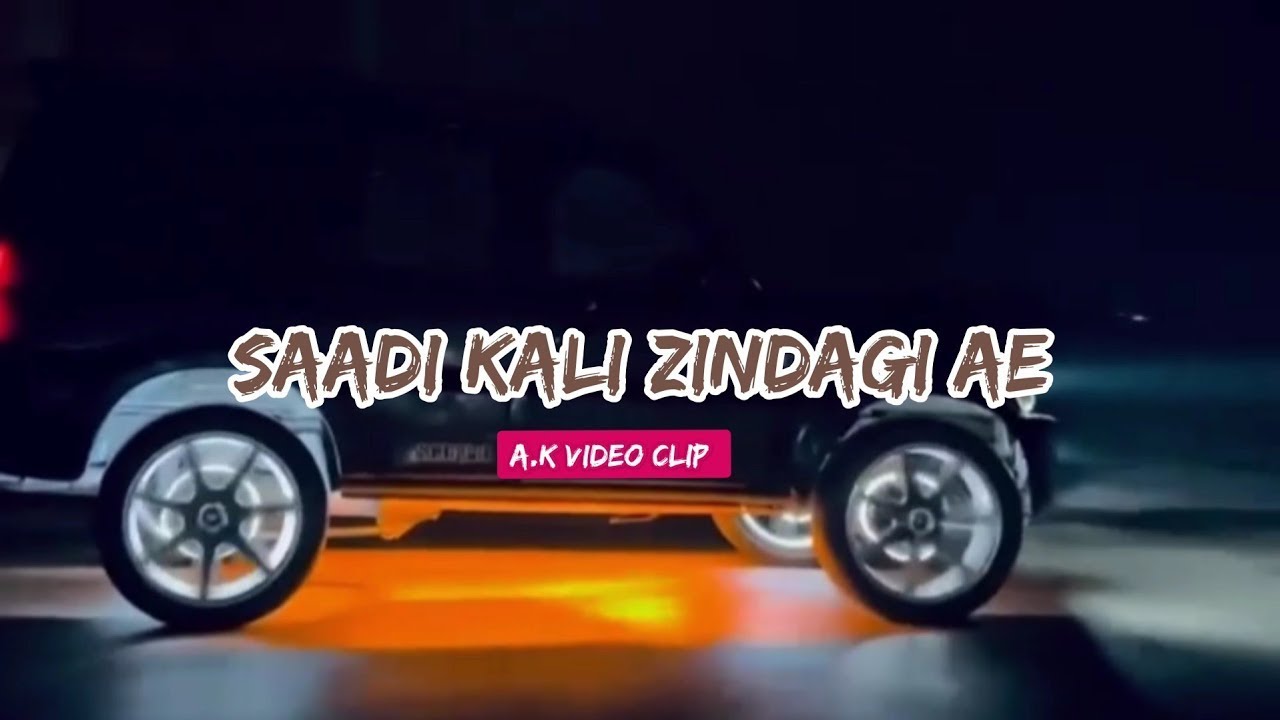 Sad Whatsapp Status || Saadi Kaali Zindagi Ae || 💔💔