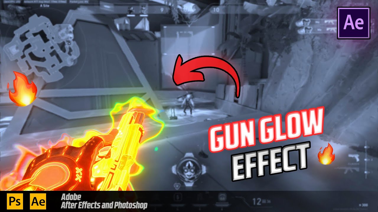 How to add GUN GLOW EFFECT to your MONTAGES | After Effects Tutorial