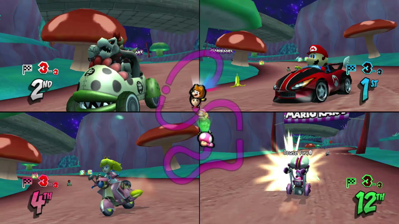 Mario Kart Wii (Fusion) Custom Tracks ✦ 4 Players #024