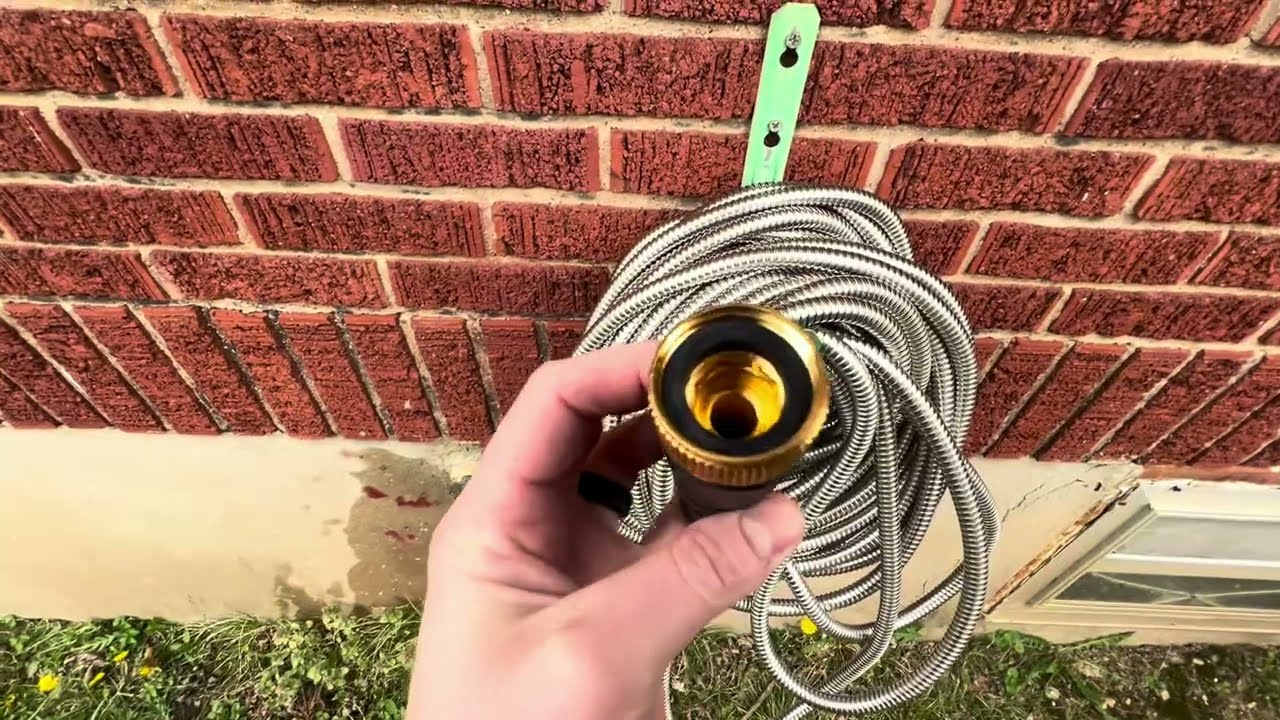 Budget 100 FT stainless steel outdoor water hose