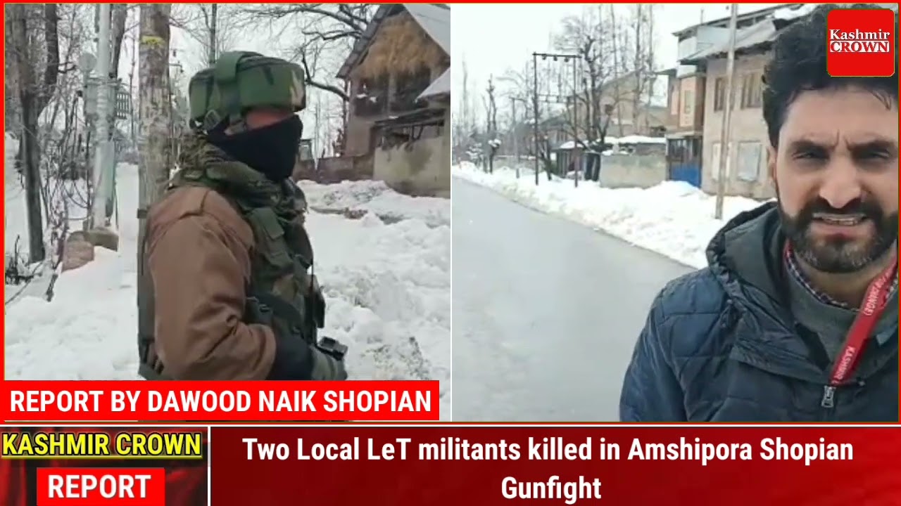 Two Local LeT militants killed in Amshipora Shopian Gunfight