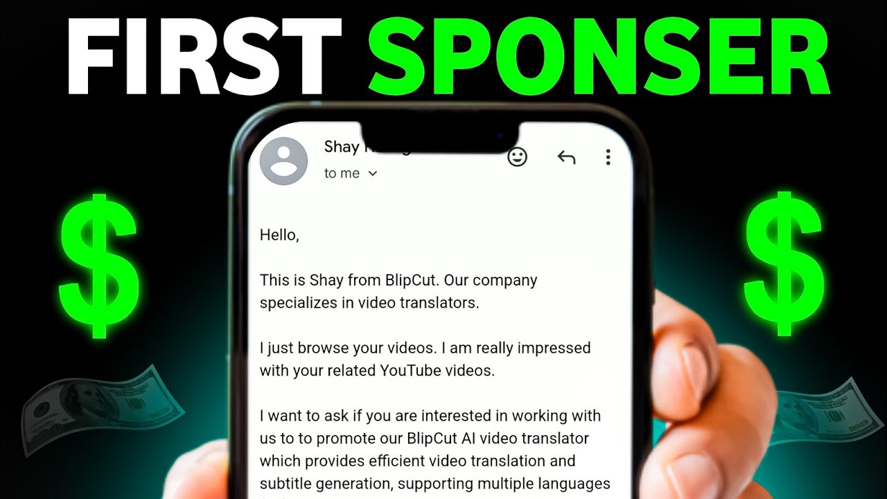 How I Got Sponsorship with Just 800 Subscribers 🫣