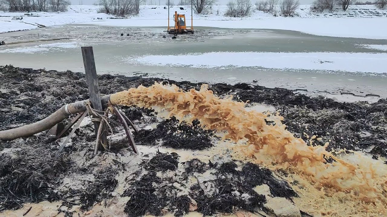 Часть 3,очистка озера,ил,водоросли,земснаряд,Botsman M,укрепление берега,Землесос,углубление,камыш