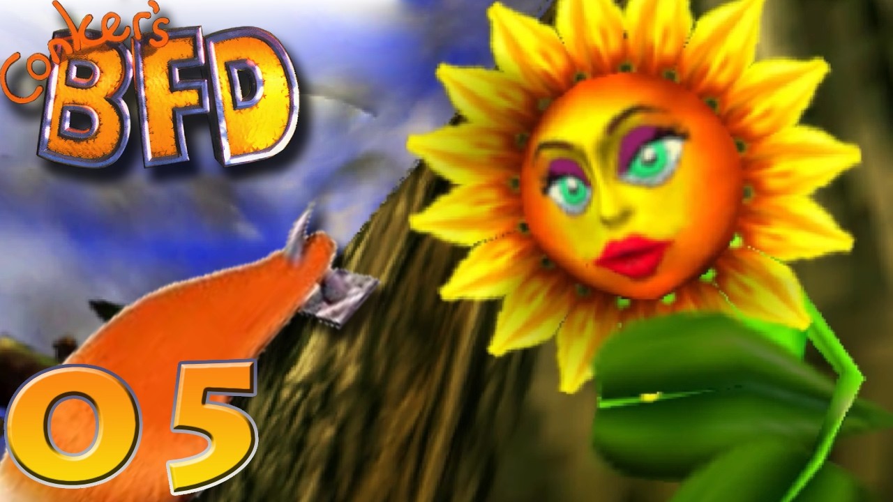 [BLIND] Flowers and the Bees! | Conker's Bad Fur Day - Ep. 05