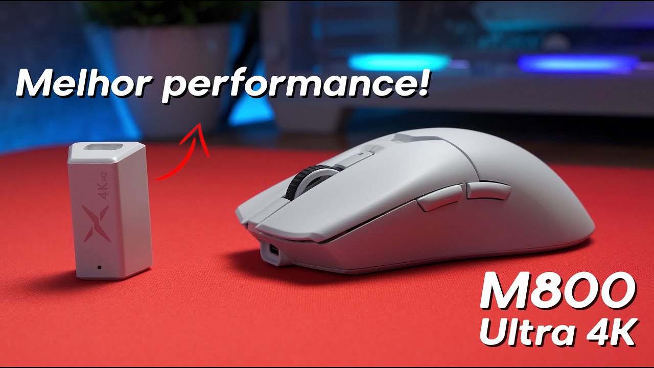 Mouse barato com a melhor performance 4k - Delux M800 Ultra Review PT BR